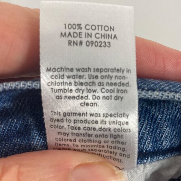 PacSun Eco Bandana Patch High Waisted Baggy Jeans 23 Womens Wide Leg Button Fly - Picture 9 of 9